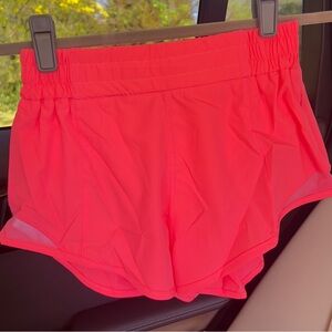 Women’s Neon Coral Athletic Shorts size XS